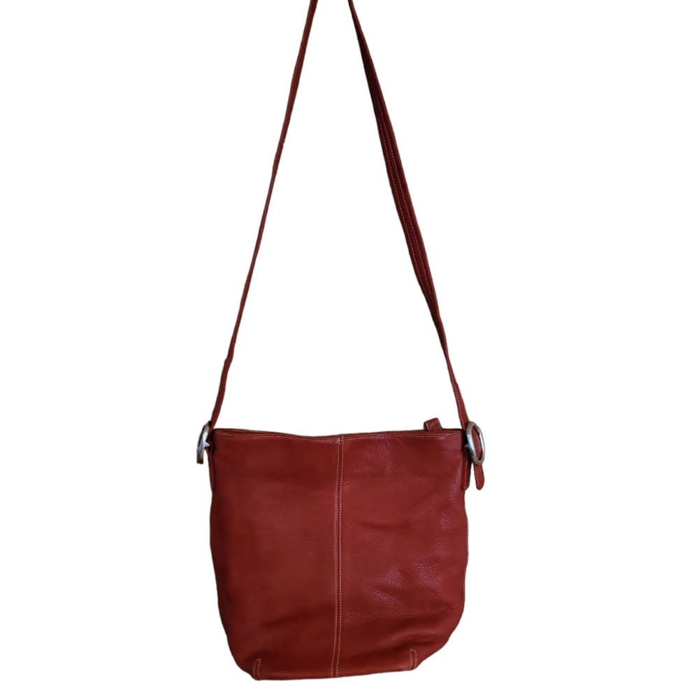 Tignanello Red Leather Bag - Picture 2 of 8